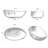 67" Freestanding Solid Surface Soaking Bathtub