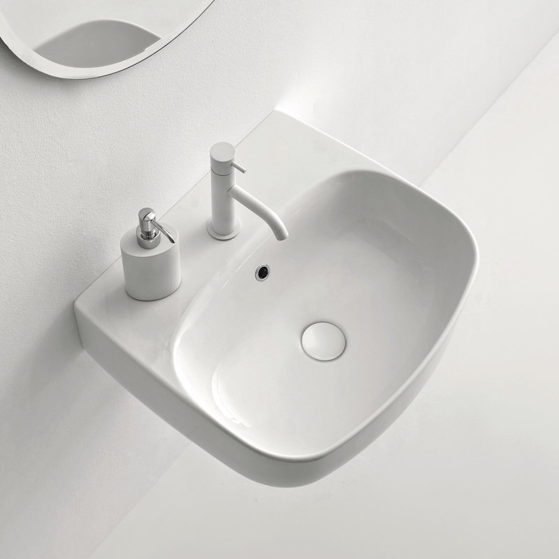 Nolita 19.7'' L Bathroom Sink, Glossy White, Single