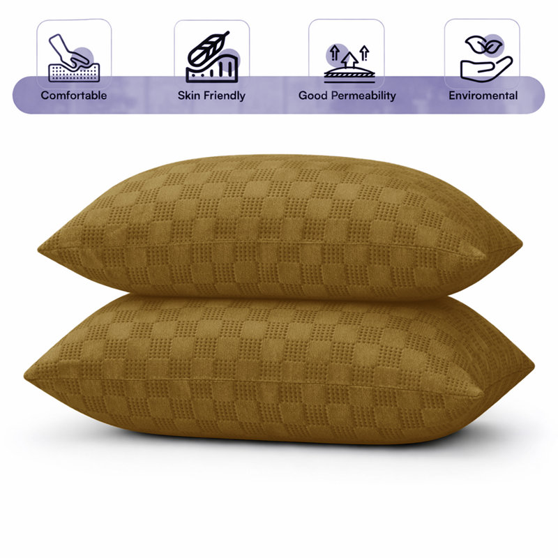 Square Cushion Cover, RUST