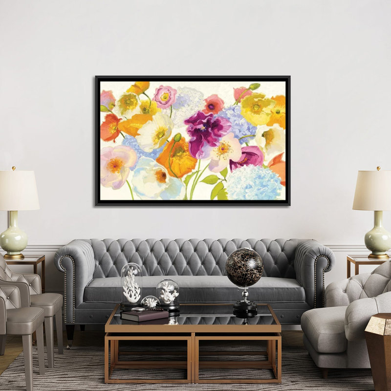 " For Paris ", 40" H x 60" W x 1.5" D, Black Framed Canvas, No Mat