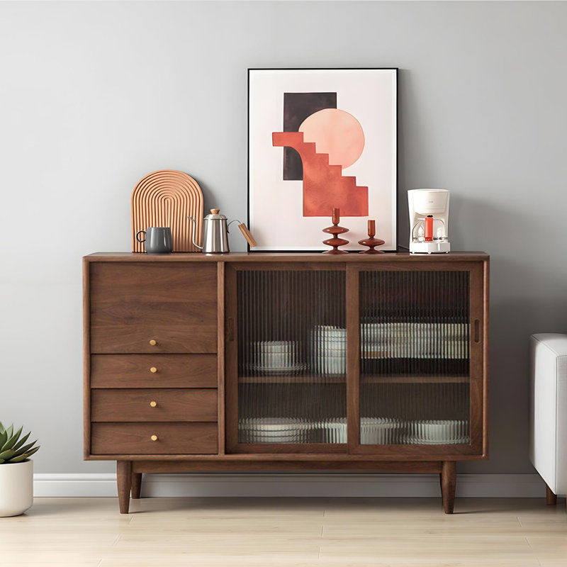 Buffet simple et multifonctionnel, H 35,43 po x l 55,11 po x P 15,74 po