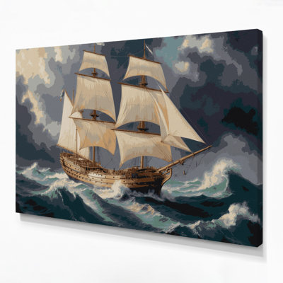 Art nautique gris sur toile nautique