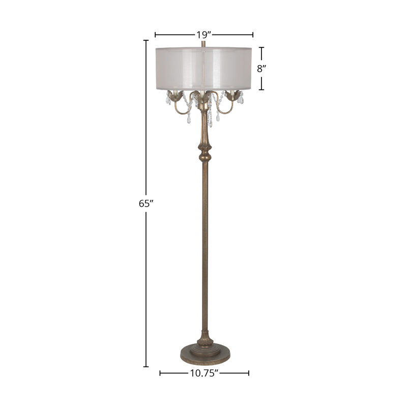 Lampe sur pied en polyrésine 65 po