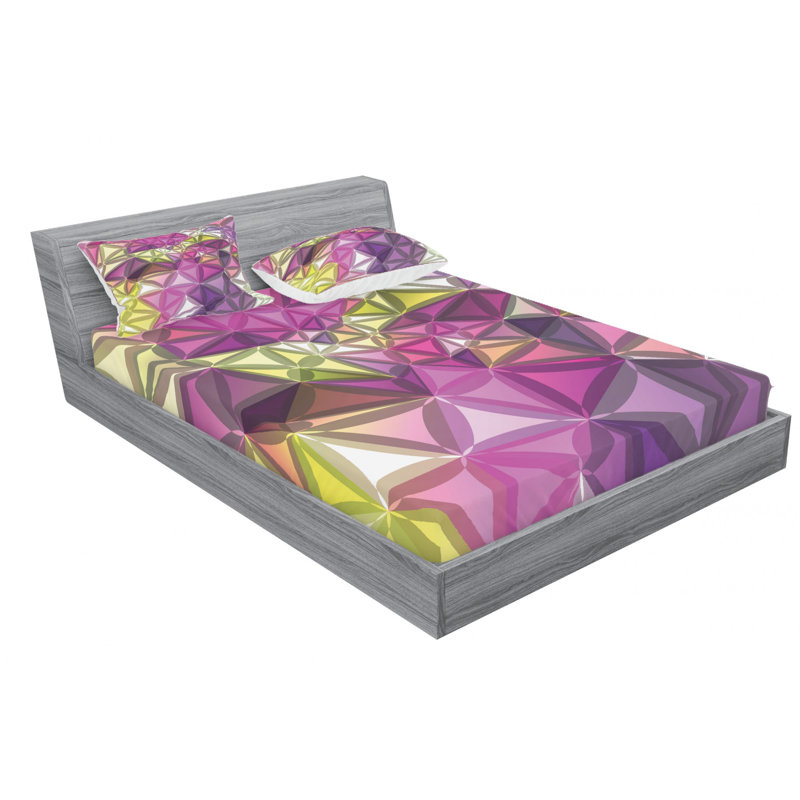 Microfiber Sheet Set, Queen Sheet Set with Fitted Sheet