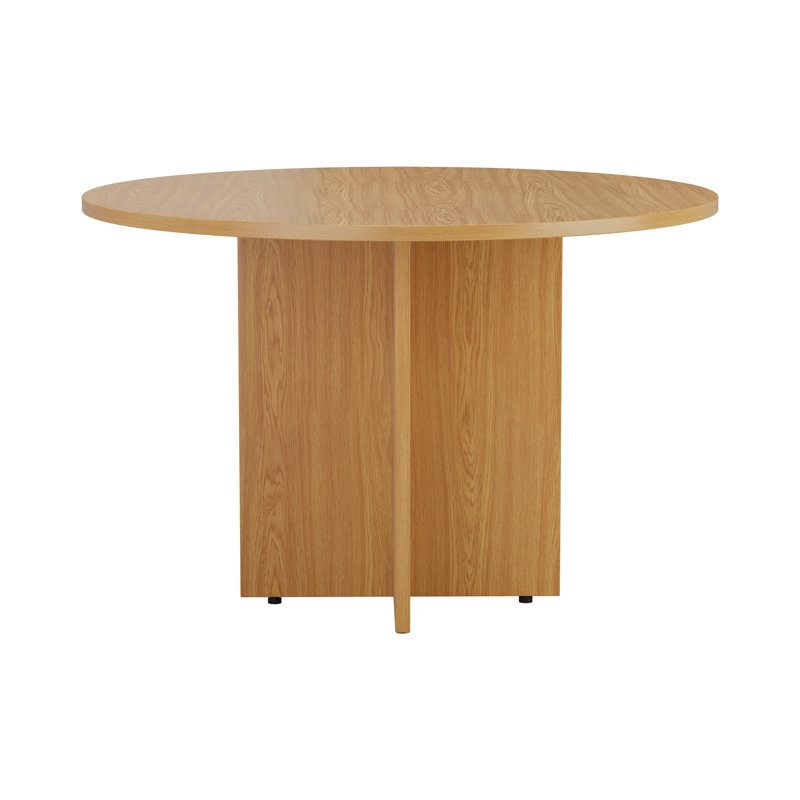 Buariki 110cm Circle Conference Table, Oak