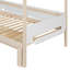Lit simple superposé simple au-dessus d'un lit simple / double avec glissière et escalier de rangement-491049925