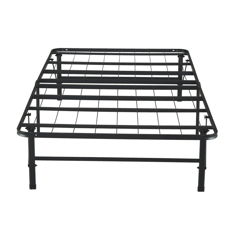 Overshores 14" Modern Metal Bed Frame with Steel Slat Support – Durable, Space-Saving Folding Bed Frame for Enhanced Comfort and Stability