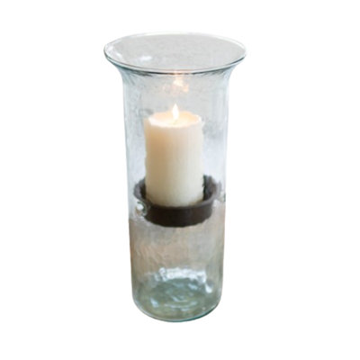  Mini cylindres de bougie en verre avec insert rustique - grand