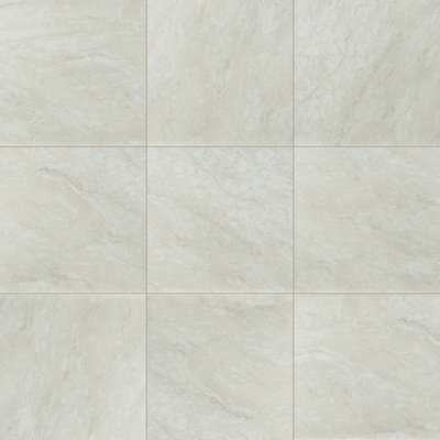 Carreau de marbre et de revêtement pour mur en porcelaine mat crème 24 po x 24 po Windsor