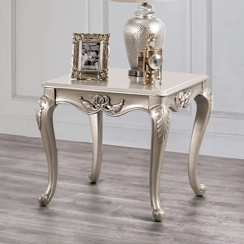 Table de bout de style traditionnel 1pc, Doré