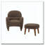 Chaise de loisir rembourrée avec repose-pieds-72487818