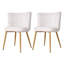48cm H Upholstered Wing Back Accent in White