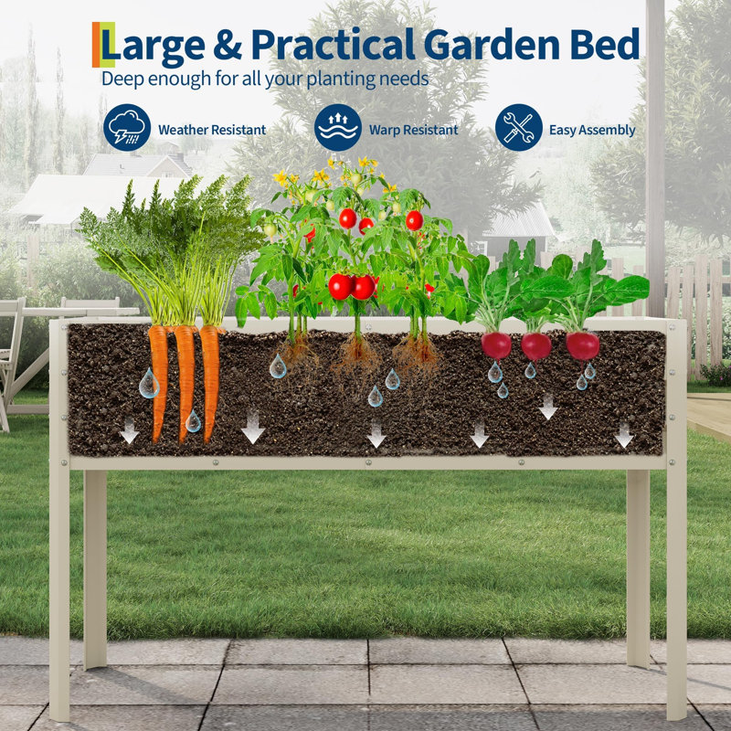 Outdoor Pot Planter, Beige