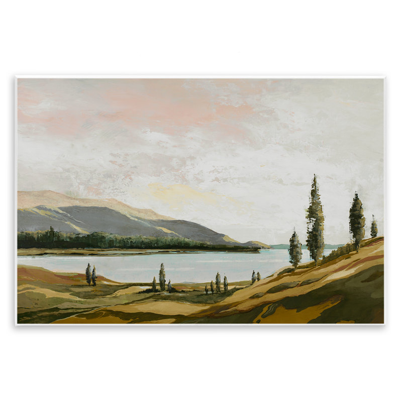 Plaque murale Calm Scenic Landscape, design par Max Maxx, H 13 po x l 19 po