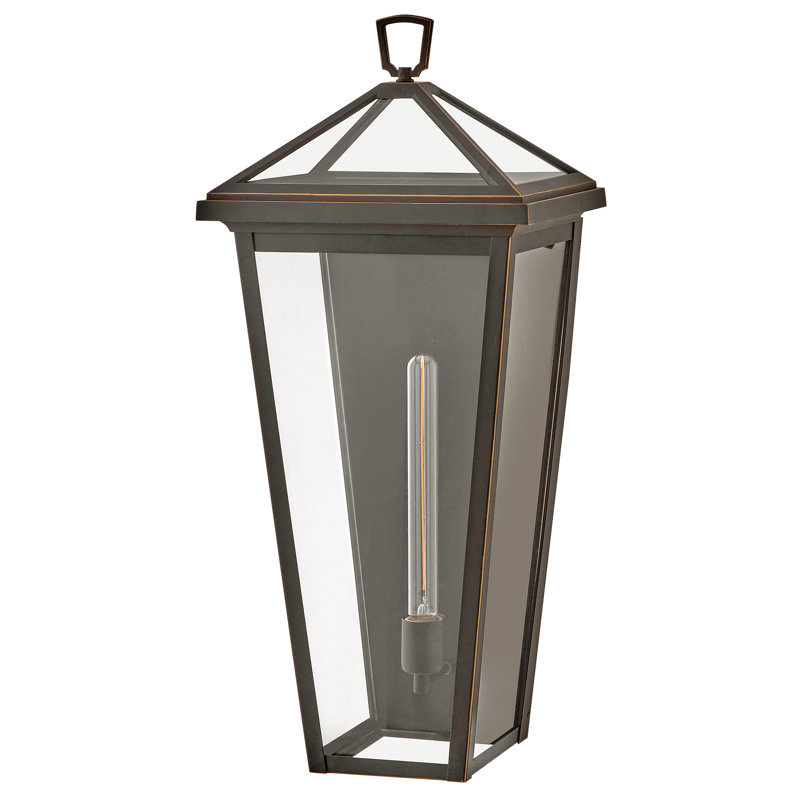 Hinkley Alford Place Large Wall Mount Lantern, 27" H x 12" W x 10.25" D, Oil Rubbed Bronze