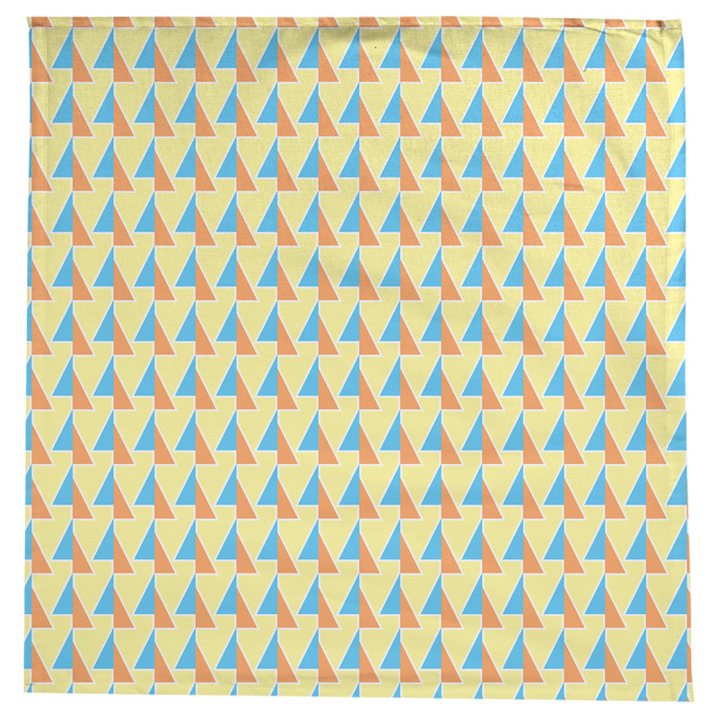 Flèches Nappe, Orange / bleu sarcelle