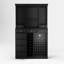 Armoire de rangement pour le vin 45,3 "avec congélateurs