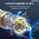 Thermostatic Shower Faucet 12" High-Pressure Dual Showerheads with Handheld Shower