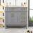 Modern Wooden Freestanding Single Bathroom Vanity with Ceramic Sink and Ample Storage-482080174