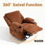 93cm Wide Chenille Standard Recliner with Massager-204539759