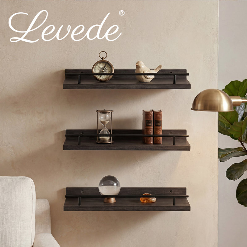 Solid Wood, Paulownia Wood Floating Shelf