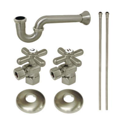 Kingston Brass Gourmet Scape Traditional Plumbing Supply Kit Combo with 1-1/2" P-Trap