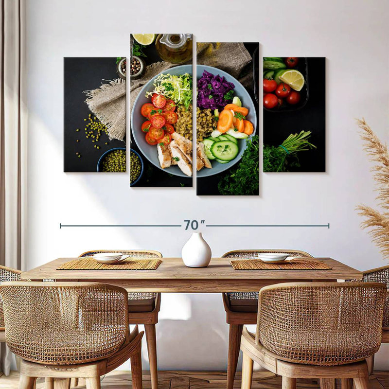Fresh Salad, 42" H x 68" W