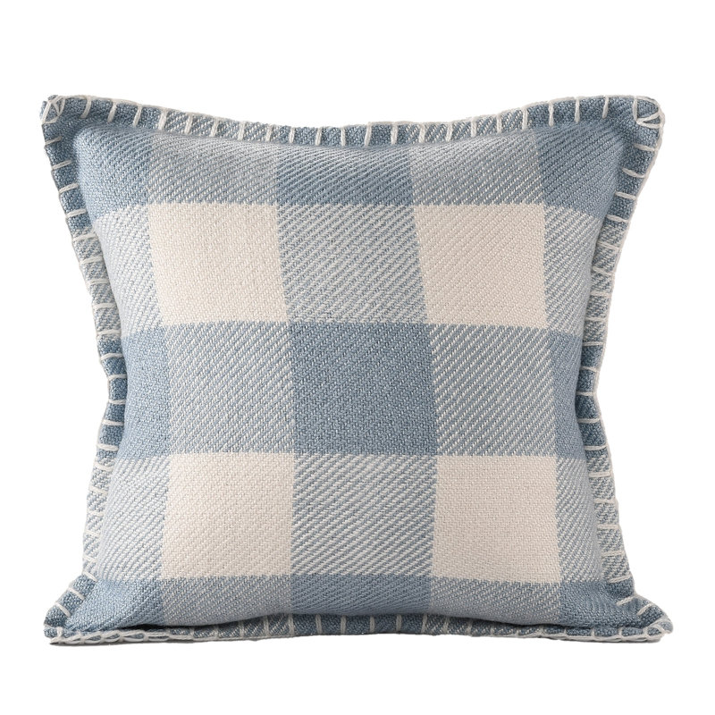 Coussin Kjellfrid, Bleu clair / ivoire, Housse de coussin seulement - sans coussin