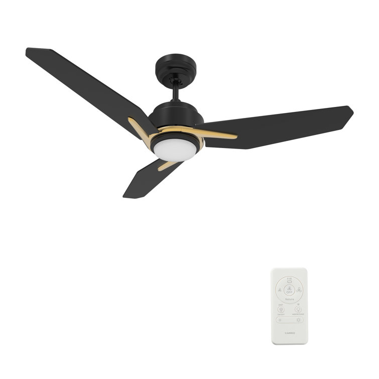 Saviti 52'' Smart Ceiling Fan With Remote, Light Kit Included, Works With Google Assistant And Amazon Alexa,Siri Shortcut.