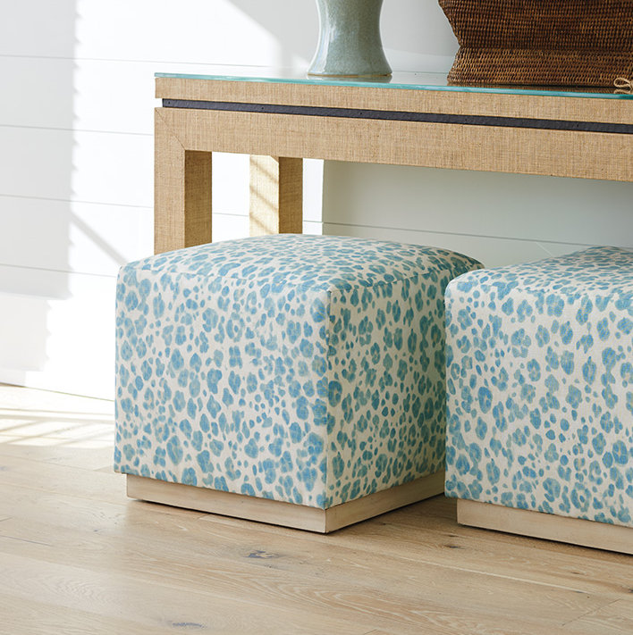 Repose-pieds colby, Bleu clair, Rives Cameo