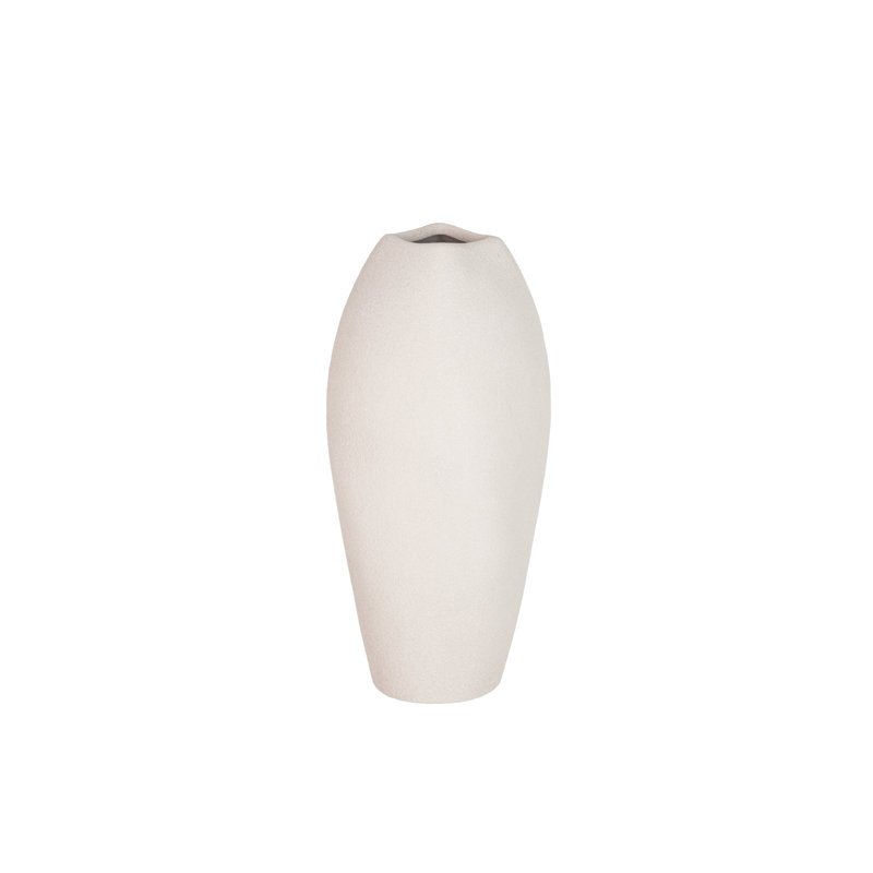 Ceramic / Porcelain Table Vase, Grey, 30cm H x 16cm W x 16cm D