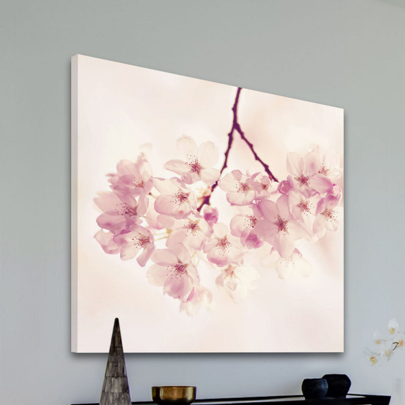 «Cherry Blossoms» par Sylvia Cook - impression sur toile tendue, H 32 po x l 32 po x P 1,5 po