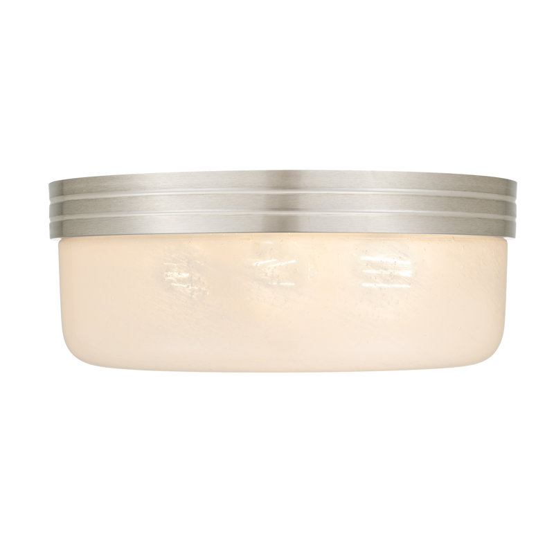 Langford 3-Light Brushed Nickel Flush Mount