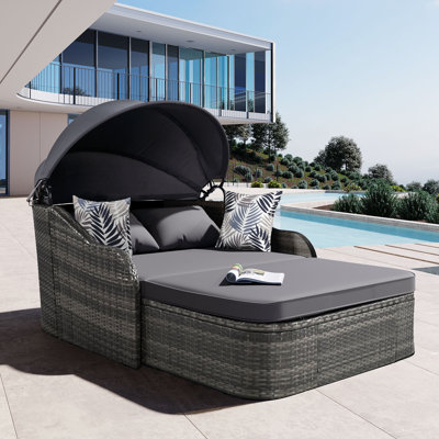 Freeport 52.4'' Wide Patio Daybed with Cushions