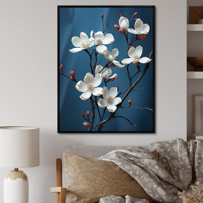 " Dogwood Blossoms In Gray Tones I "