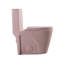 Toilette allongée une pièce à double chasse rose avec siège à fermeture en douceur Rose