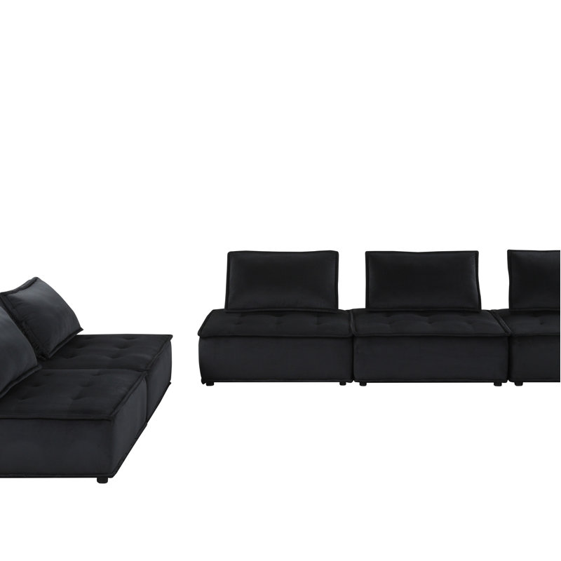 Velvet 5 Pc Sectional Sofa