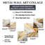 «Beige et or», ensemble de 5 formes abstraites en forme de pierre glaciaire