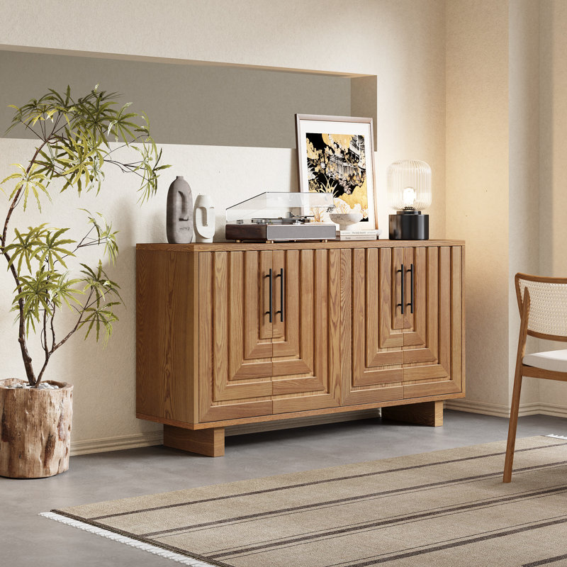 Buffet 4 portes Lyra, Naturel