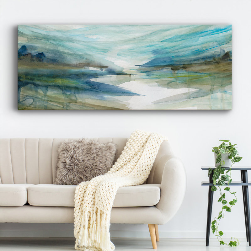 " Spring Reflection II ", 20" H x 50" W x 1.5" D