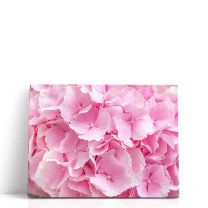 Hydrangea Flower Bouquet - reproduction d'art sur toile, H 24 po x l 32 po