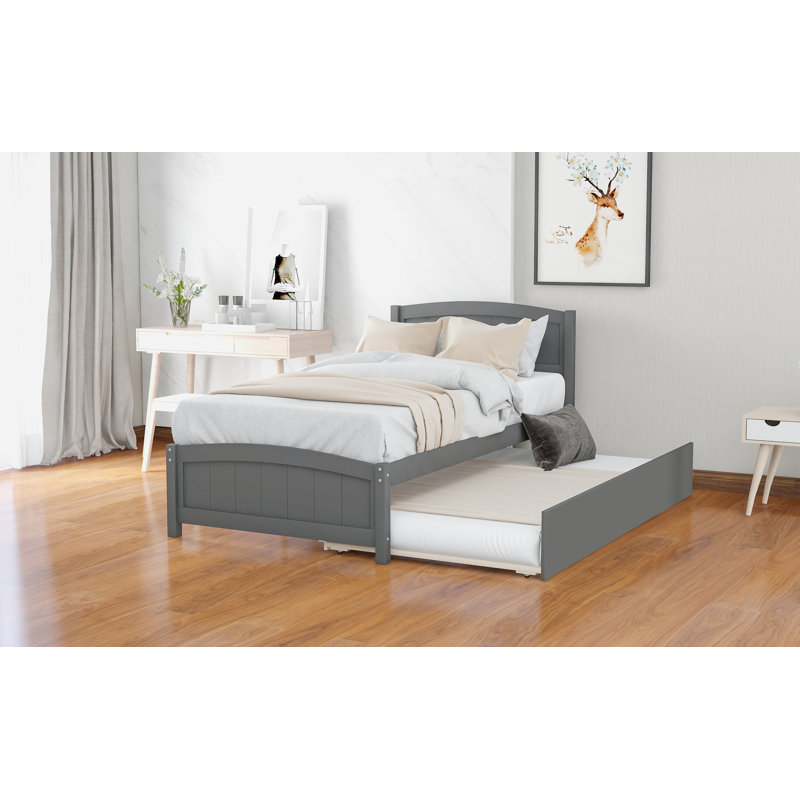 Britanna Kids Twin with Trundle, Gray