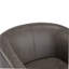 Fauteuil demi-tonneau pivotant en similicuir-1417145905