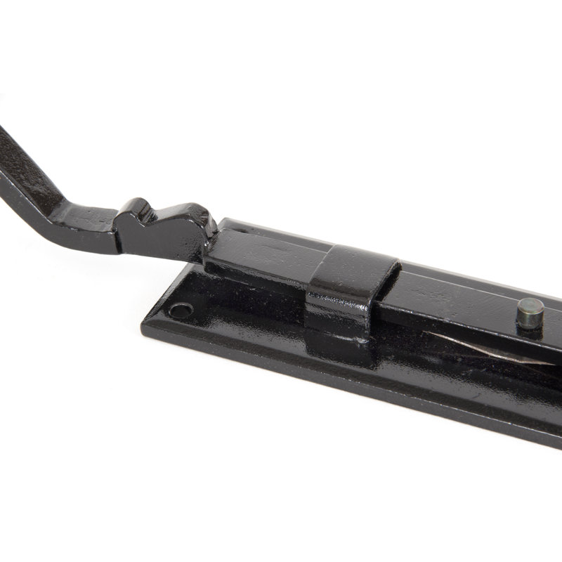 French Pewter Door Bolt, Black, 39.4cm H x 4.7cm W x 7.2cm D