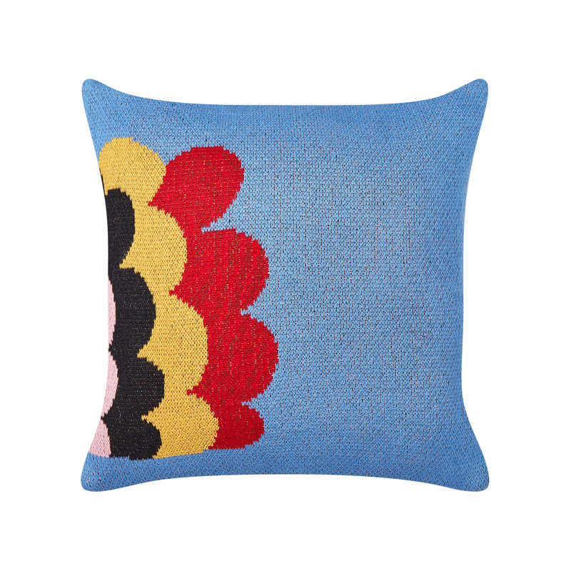 Kapisa Animal Print Blue Square Cushion