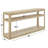 Mariet Wood Sofa Console Table With Shelves