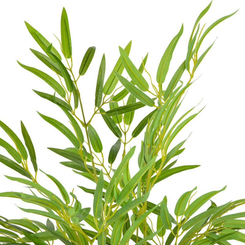Bambou artificiel vert et brun 47 po