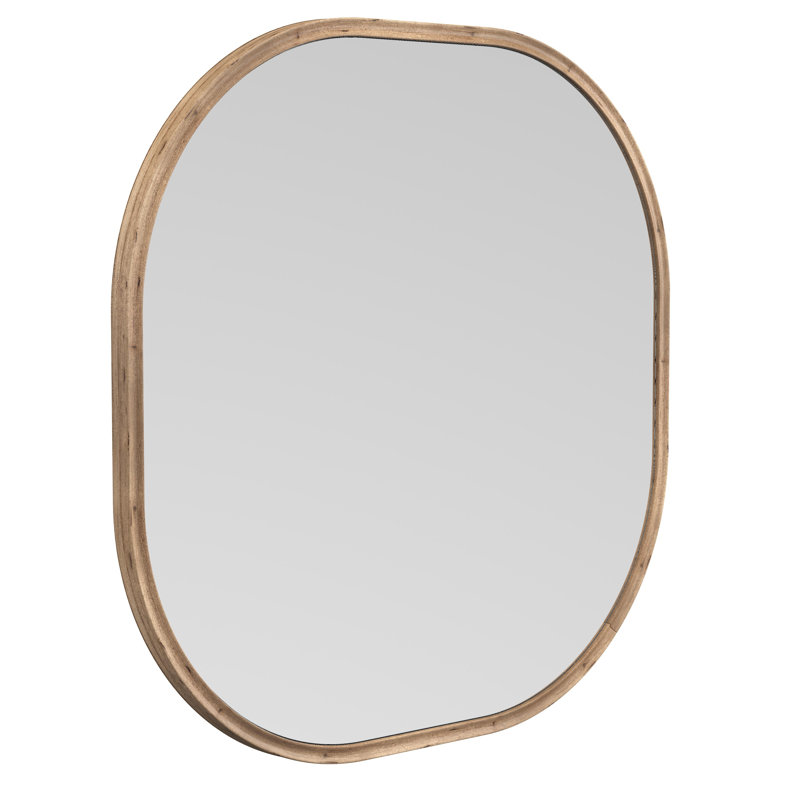 Miroir carré en bois massif Minta