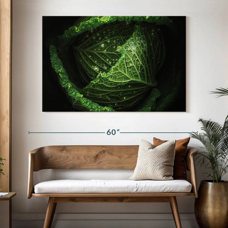 Yarlin Cabbage, 34" H x 51" W