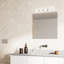 Luminaire pour meuble-lavabo 4 lumières blanc
